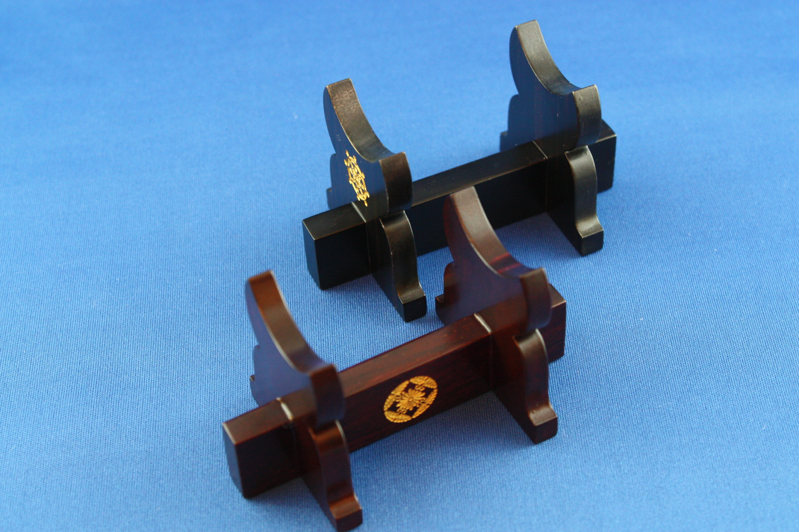 紫檀　りん棒置台　※各小売店様名などレーザーで名入れ加工します。