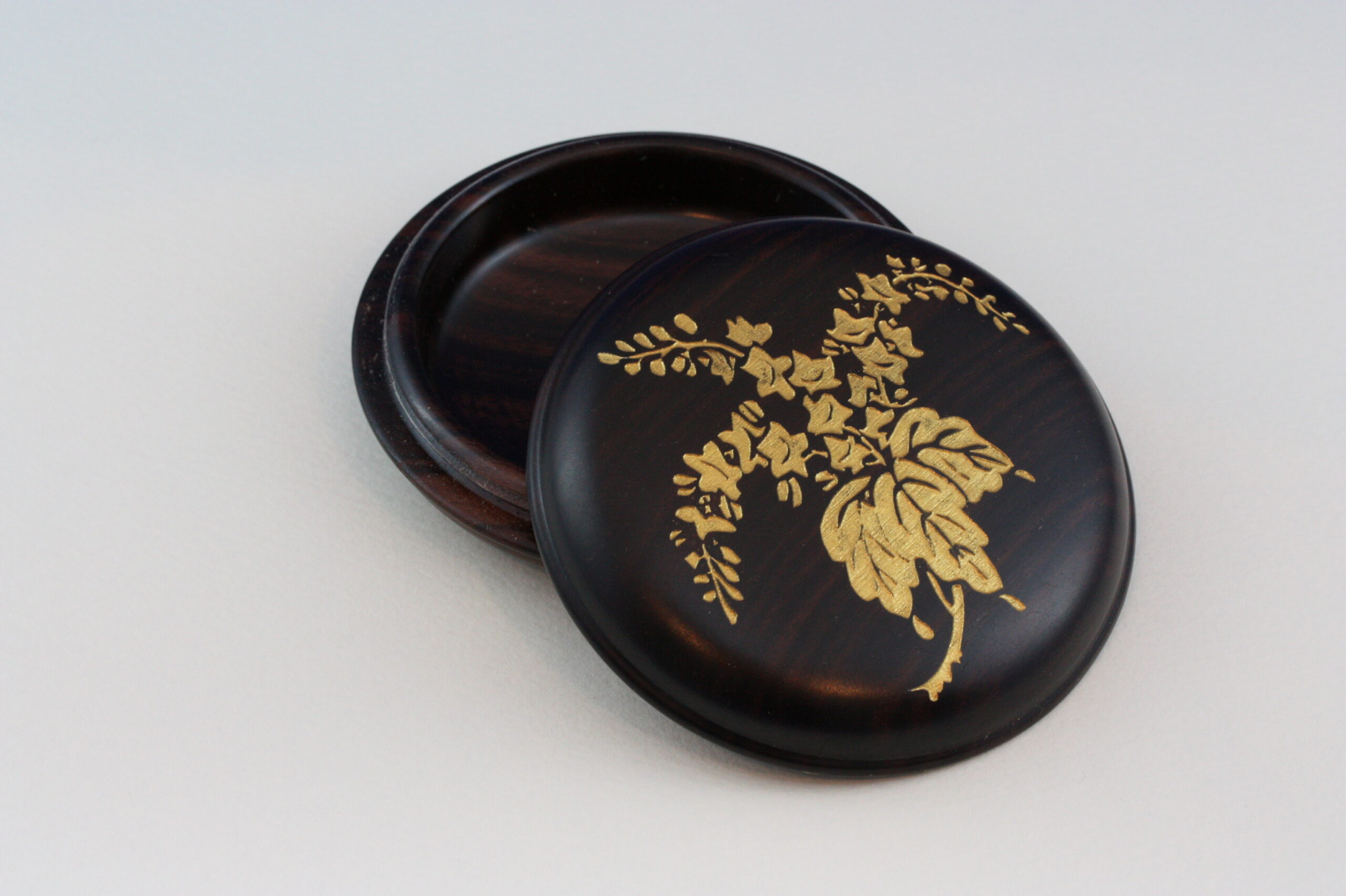 黒檀　香合　※各レーザー加工承ります。